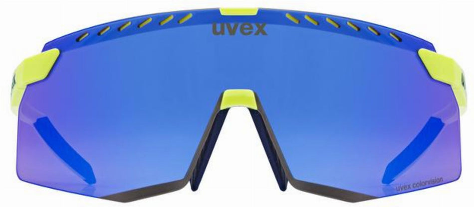 Uvex Pace Stage CV Sportbrille yellow matt/buzzy blue