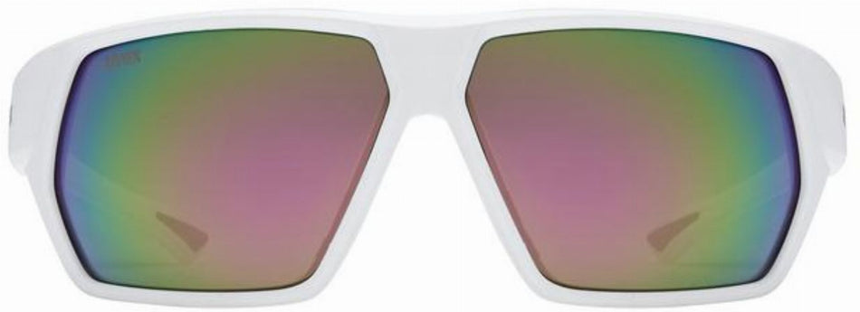 Uvex Sportstyle 238 Sportbrille white matt/mirror pink