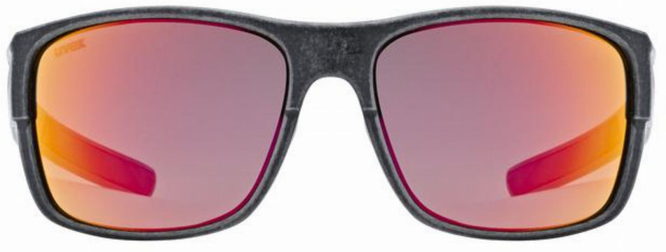 Uvex Esntl Urban Brille black matt/mirror red
