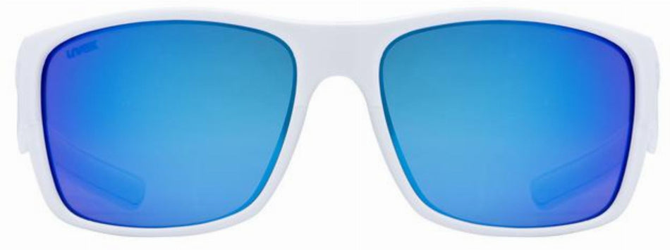 Uvex Esntl Urban Brille white matt/mirror blue