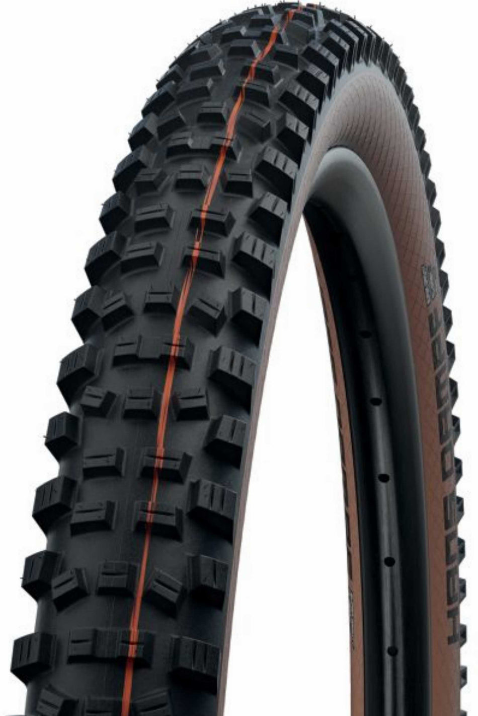 Schwalbe Hans Dampf Super Trail, Evolution Line, TLE, SnakeSkin Faltreifen 27,5" Addix Soft bronze sidewall
