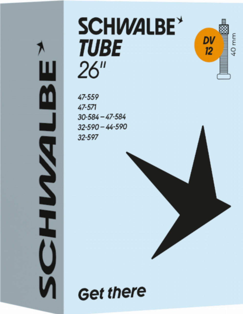 Schwalbe Standard Schlauch 26" NR. 12 schwarz ETRTO 30/47-559/597