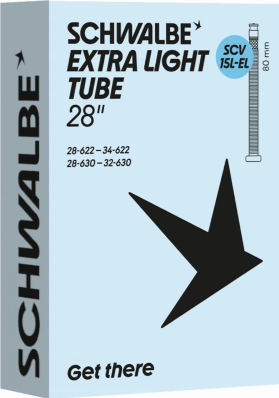 Schwalbe Extra Light Schlauch 28" NR. 15L-EL schwarz ETRTO 28/34-622/630