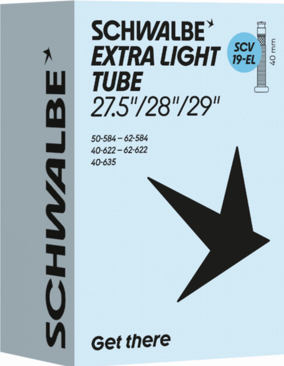 Schwalbe Extra Light Schlauch 27,5"/28"/29" NR. 19-EL schwarz ETRTO 40/62-584/635