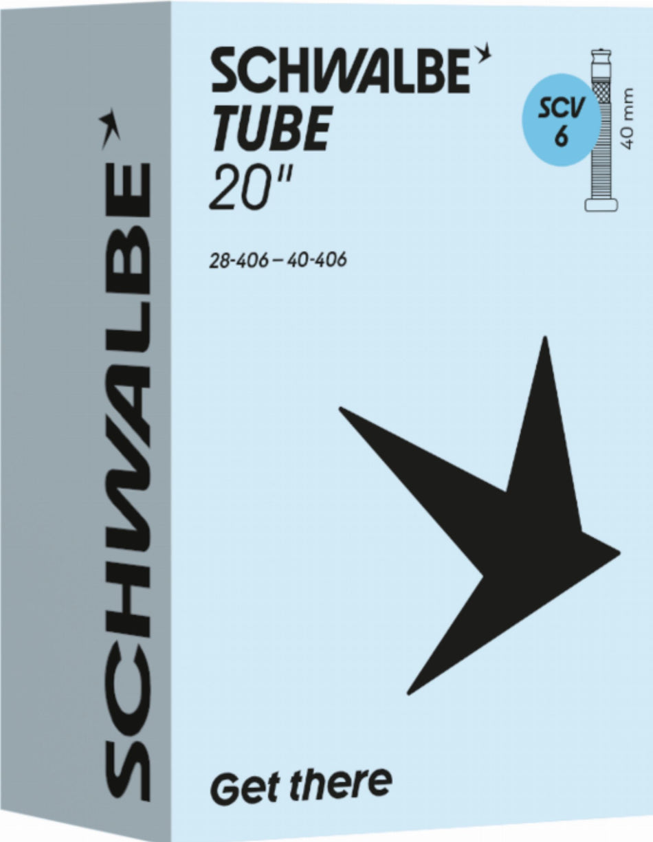 Schwalbe Standard Schlauch 20" NR. 6 schwarz ETRTO 28/40-406