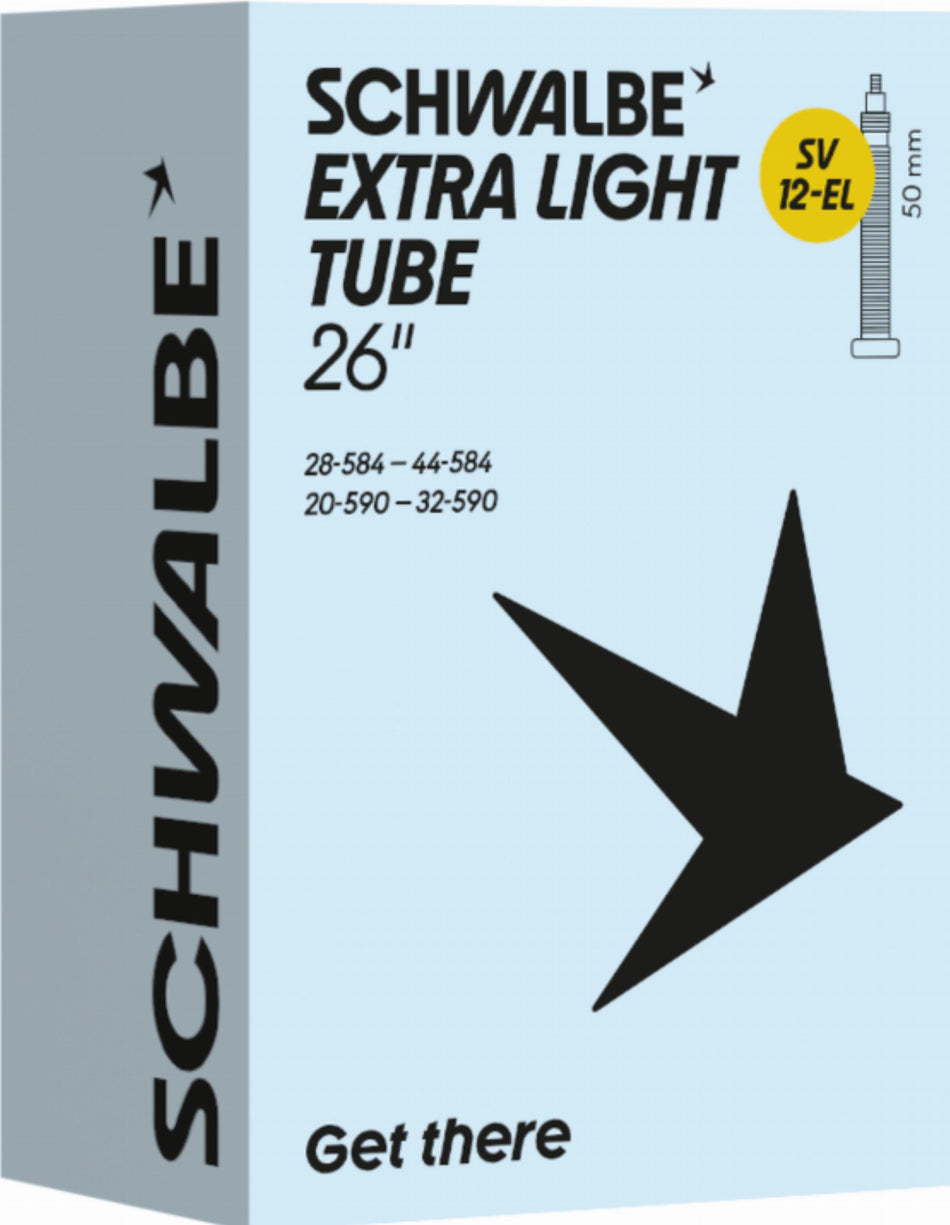 Schwalbe Extra Light Schlauch 26" NR. 12-EL schwarz ETRTO 28/44-584/590