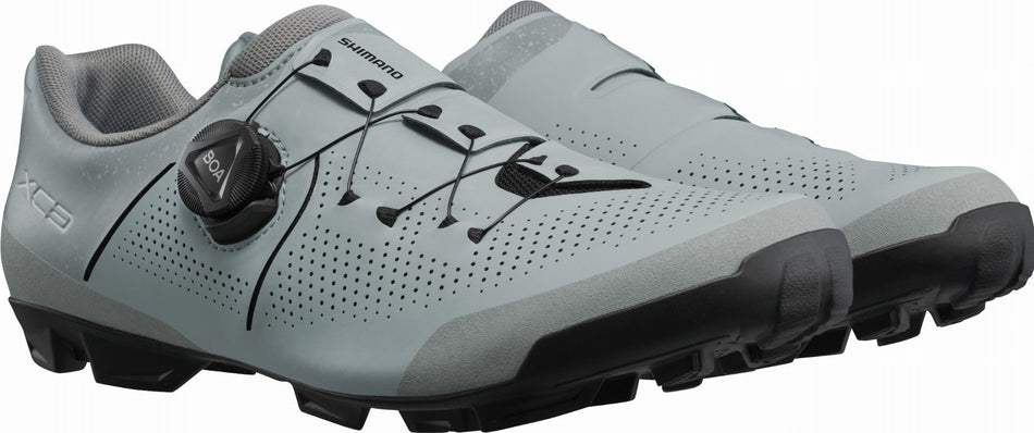 Shimano XC302 MTB-Schuhe SPD breite Ausführung ice gray