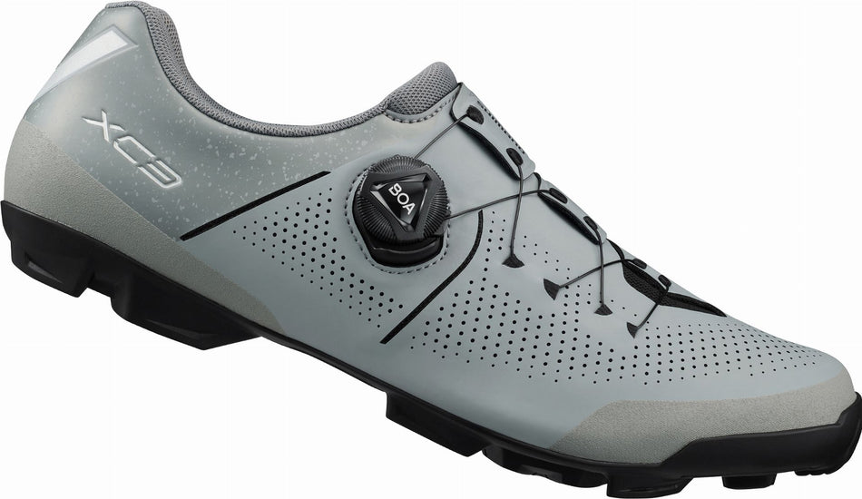 Shimano XC302 MTB-Schuhe SPD breite Ausführung ice gray