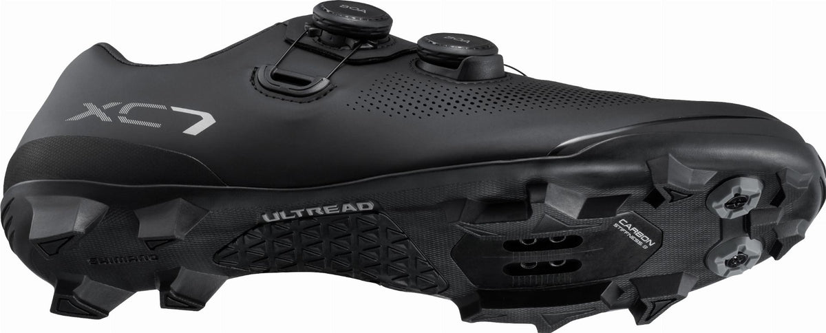 mountainbike schuhe breit Shimano XC703 MTB-Schuhe SPD breite Ausführung black – Biketech24