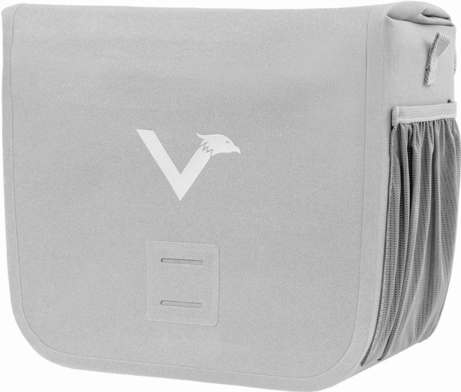 Valkental Front Pack Robuste & wasserdichte Lenkertasche ohne Halterung grey reflective 7 L