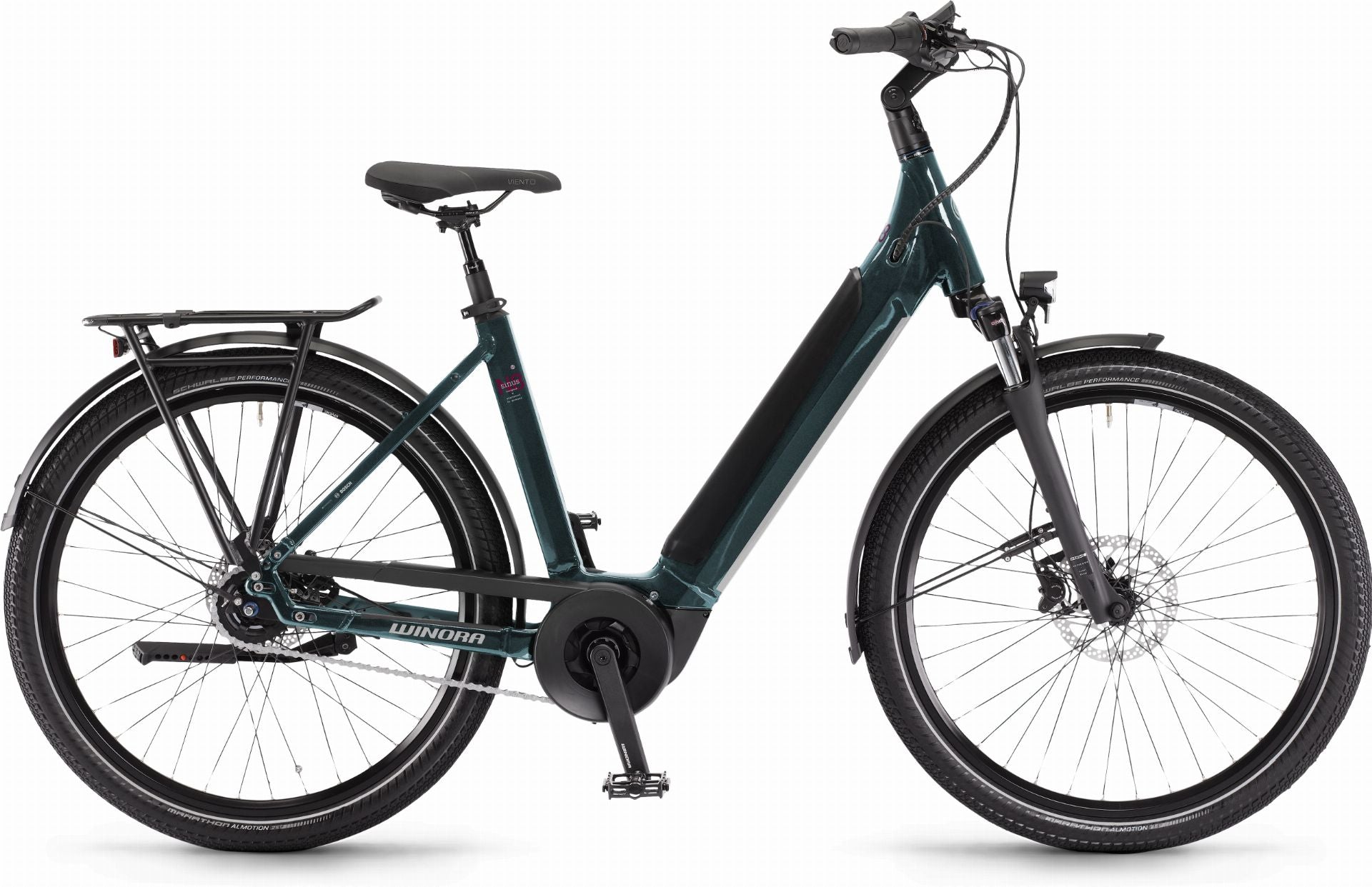 Winora Sinus N8f 500 Wh E-Bike Wave 27,5" petrol - 46