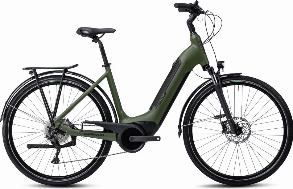 Winora Tria 10 500 Wh E-Bike Wave 28" mossgreen matt