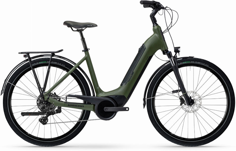 Winora Tria 10 500 Wh E-Bike Wave 28" mossgreen matt