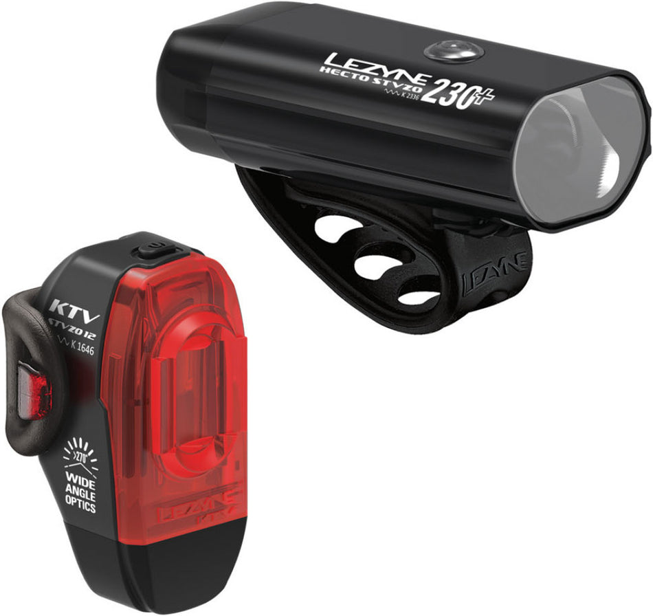 Lezyne Beleuchtungsset Hecto 230+ / KTV StVZO