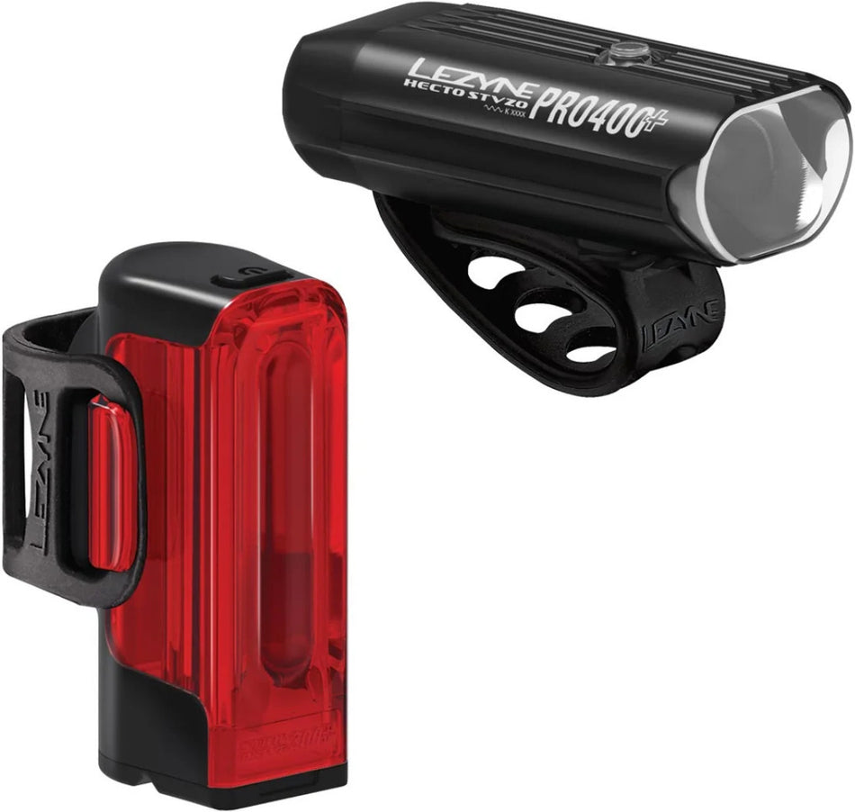 Lezyne Beleuchtungsset Hecto Pro StVZO 400+/Strip Drive+ StVZO schwarz