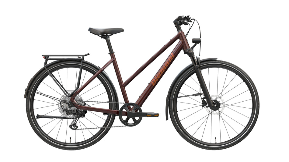 Diamant Mahon Trip Pro MS Cityrad Trapez 28" schwarzkirsch metallic