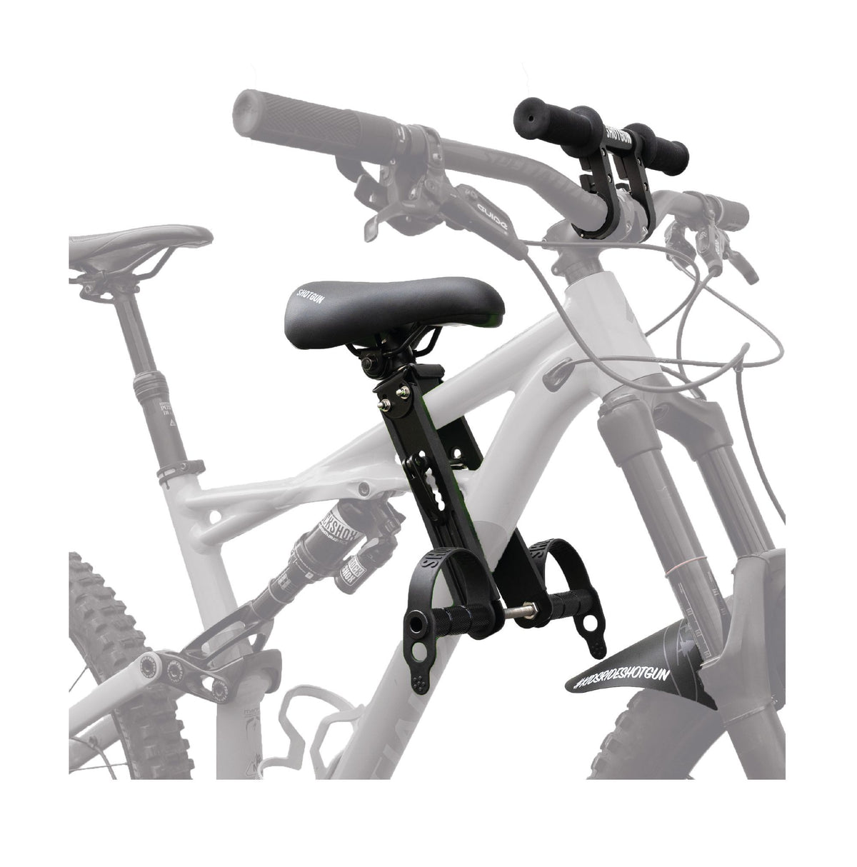 kindersitz für mountainbike fully Shotgun Kids Ride MTB Front Combo-Set Kindersitz black – Biketech24
