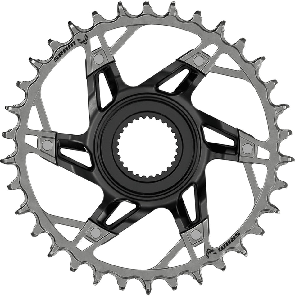 SRAM T-Type Eagle Bosch Kettenblatt 12-fach Direct Mount Aluminium silber