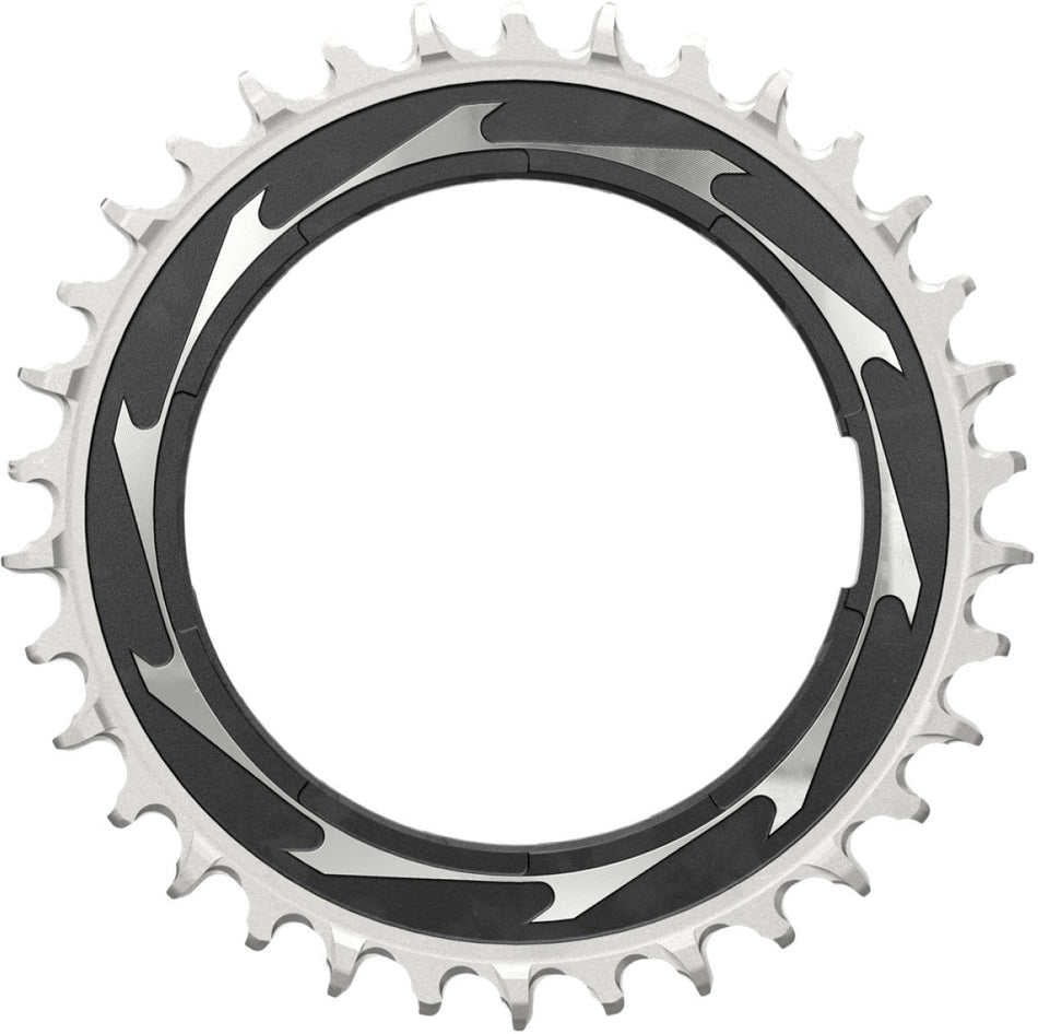 SRAM T-Type Eagle Powermeter Kettenblatt 12-fach Thread Mount Offset 0 mm Aluminium silber