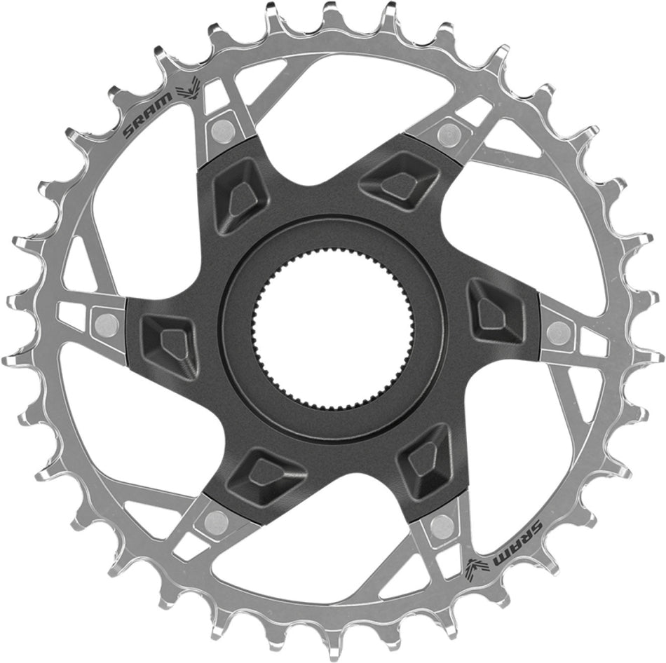 SRAM T-Type XX Eagle Fazua Kettenblatt 12-fach Direct Mount Aluminium silber