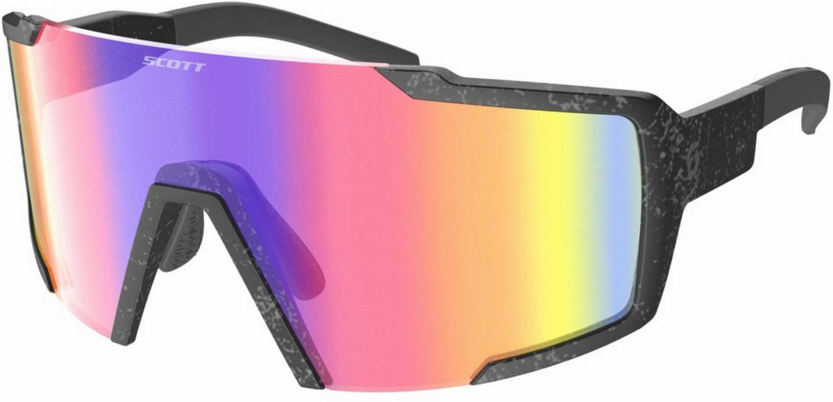Scott Shield Sonnenbrille marble black/teal chrome