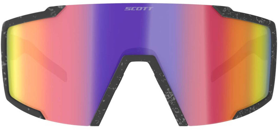 Scott Shield Sonnenbrille marble black/teal chrome