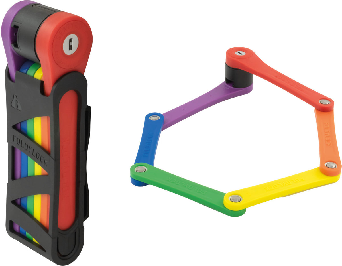fahrradschloss sigg Voxom Fahrradschloss Faltschloss 85 Compact regenbogen – Biketech24