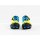 Bontrager Foray Mountain Schuhe Radioactive Yellow/Waterloo Blue