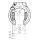 Trelock RS 453 P-O-C AZ Balloon Rahmenschloss + ZR 355 100/6 Anschlusskette mit Tasche