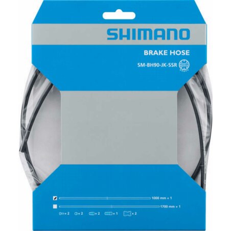 Shimano Bremsleitung SM-BH90-JK-SSR, 1.000 mm, Schwarz,...