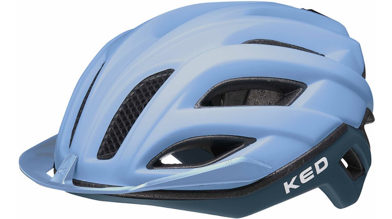 KED Champion Visor Rennrad-Helm blue matt