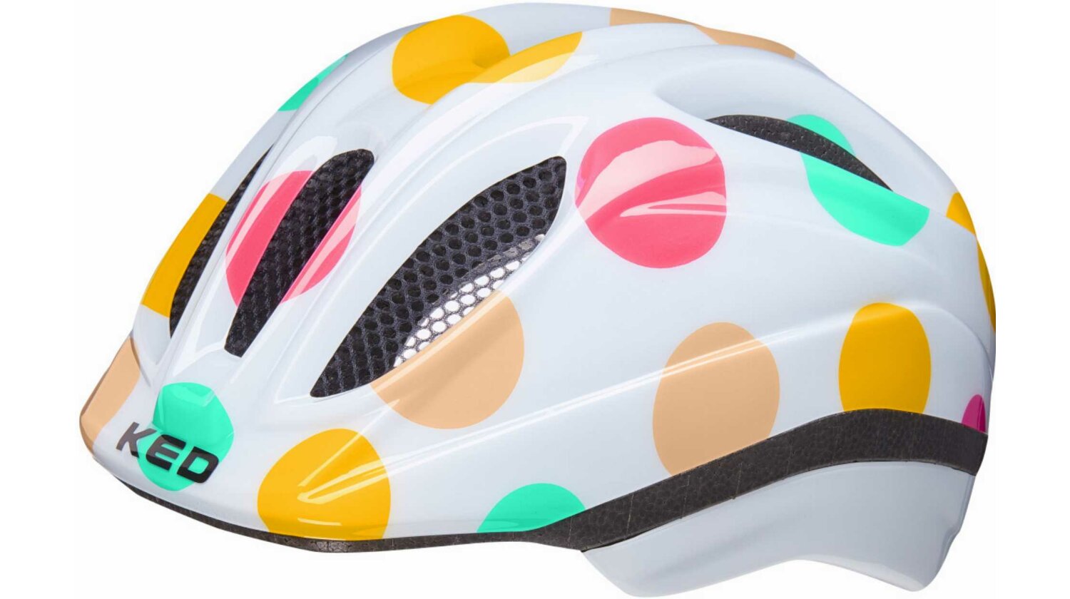 KED Meggy II Trend Kinder-Helm dots colorful