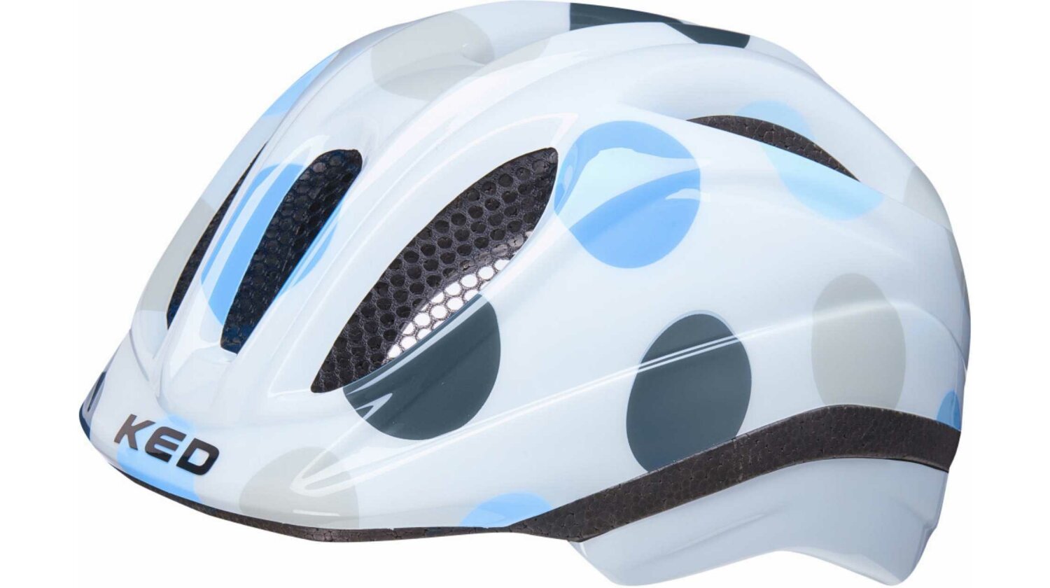 KED Meggy II Trend Kinder-Helm dots deep blue