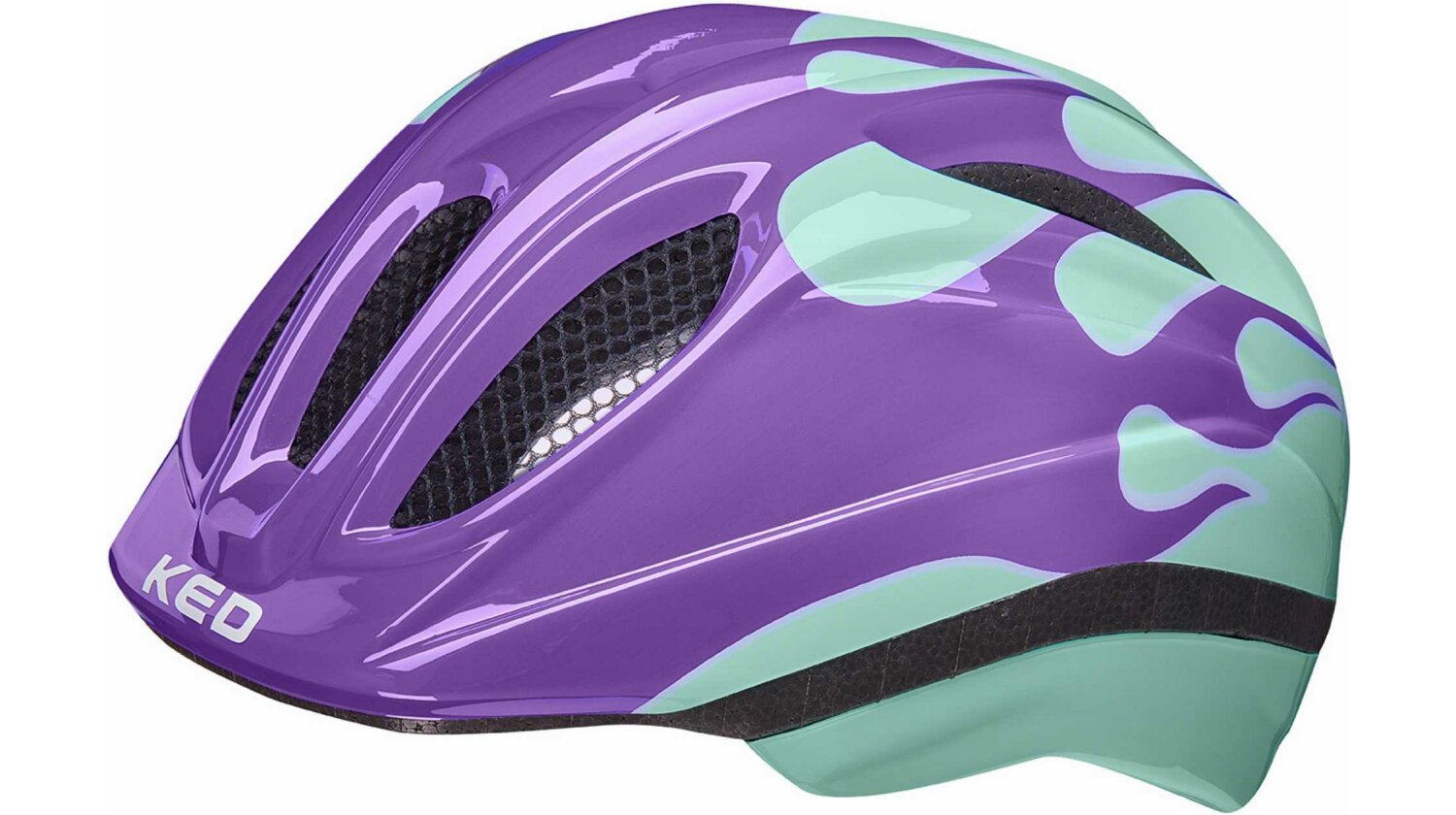 KED Meggy II Trend Kinder-Helm flame lilac mint