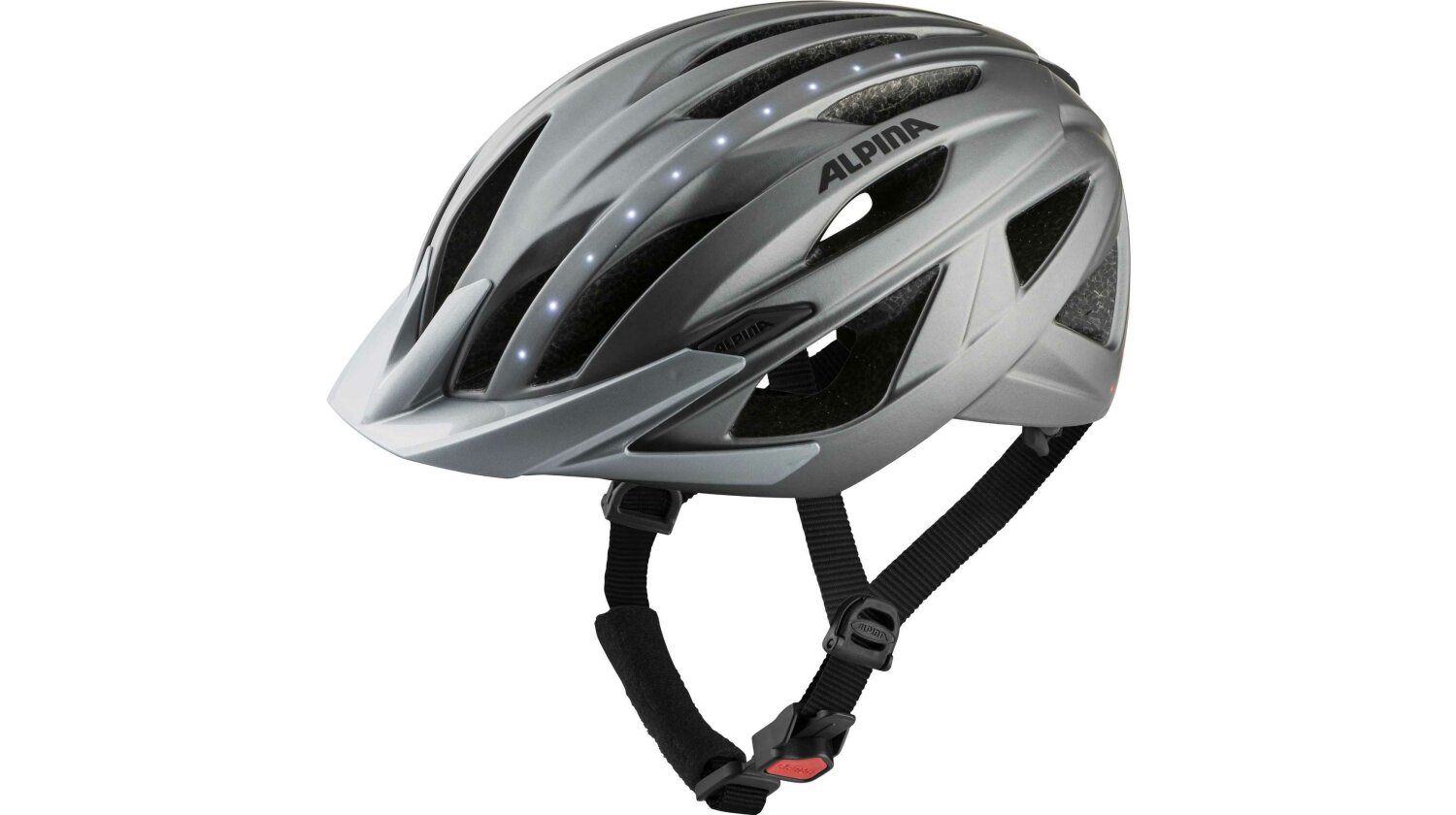 Alpina Haga LED Helm darksilver matt