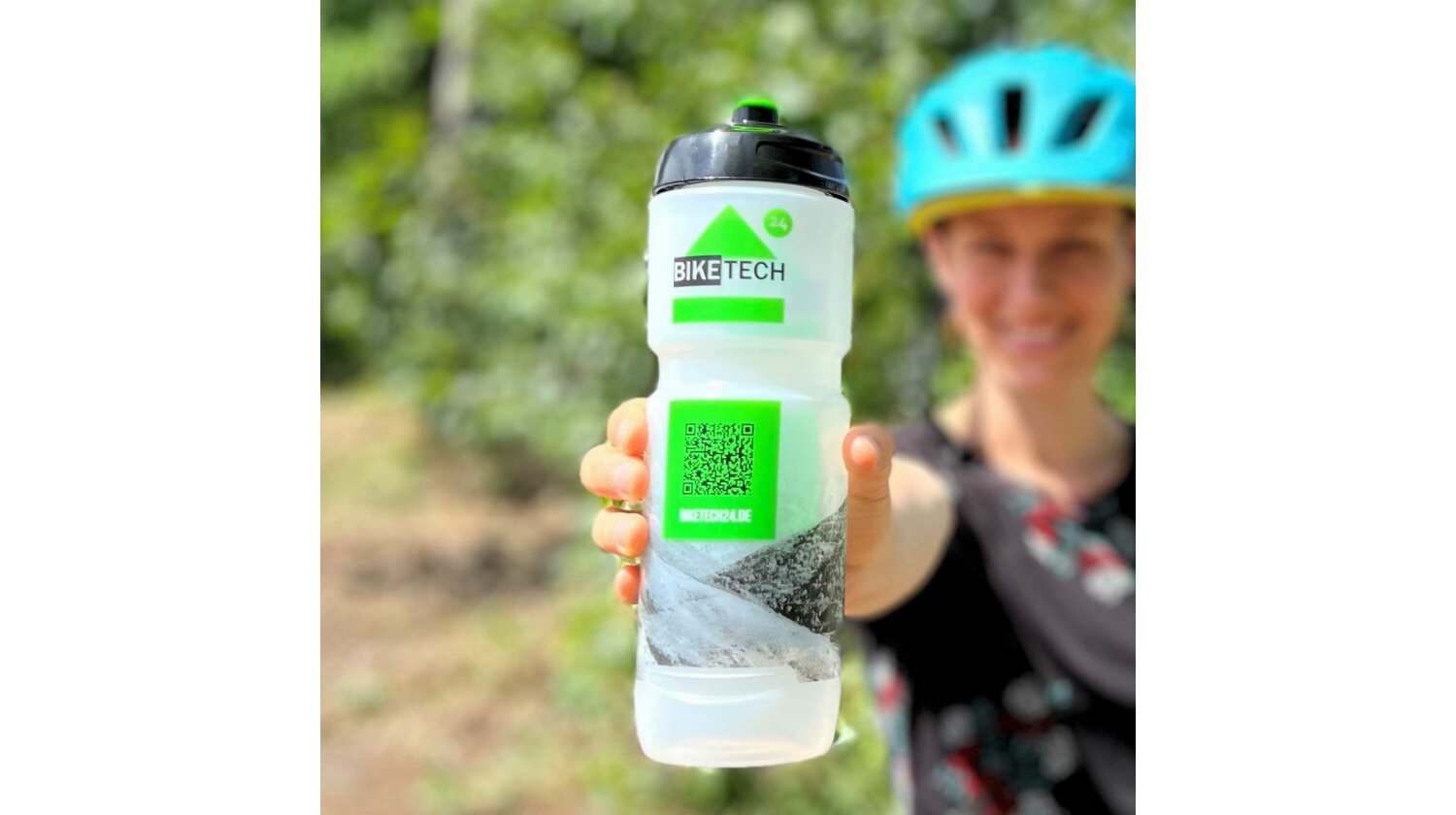 Biketech24 Trinkflasche transparent 800 ml