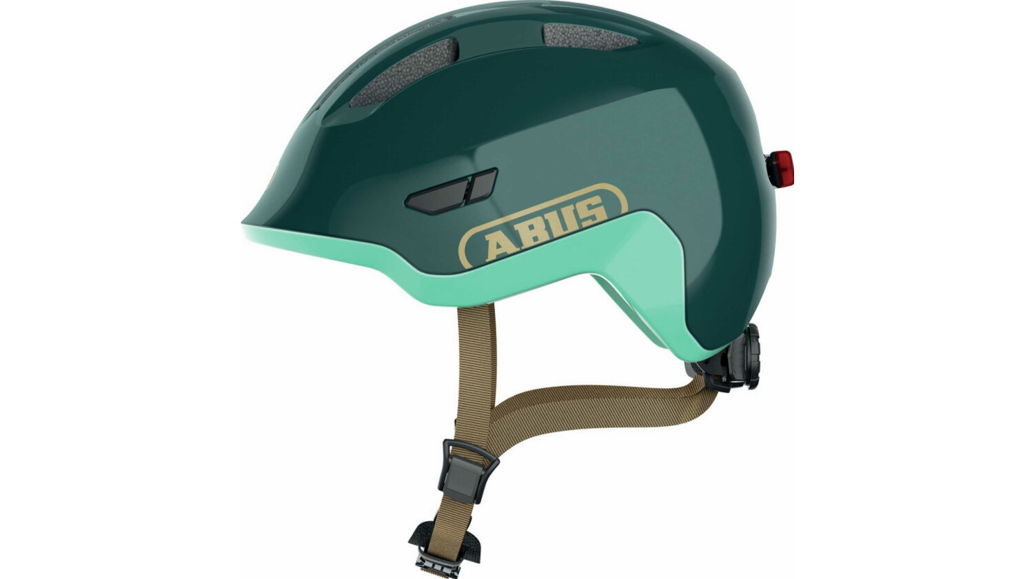 Abus Smiley 3.0 Ace LED Kinder-Helm royal green