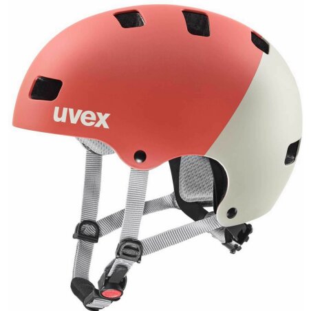 Uvex Kid 3 CC Kinder-Helm grapefruit - sand matt