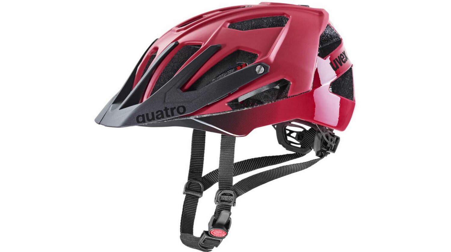 Uvex Quatro CC MTB-Helm dark red - black matt