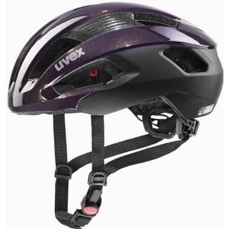 Uvex Rise CC Rennrad-Helm plum black matt