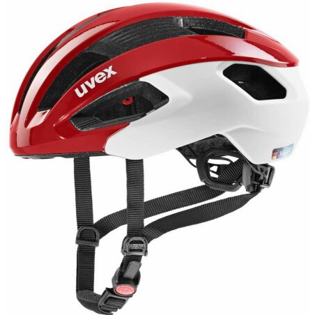 Uvex Rise CC Rennrad-Helm red-white