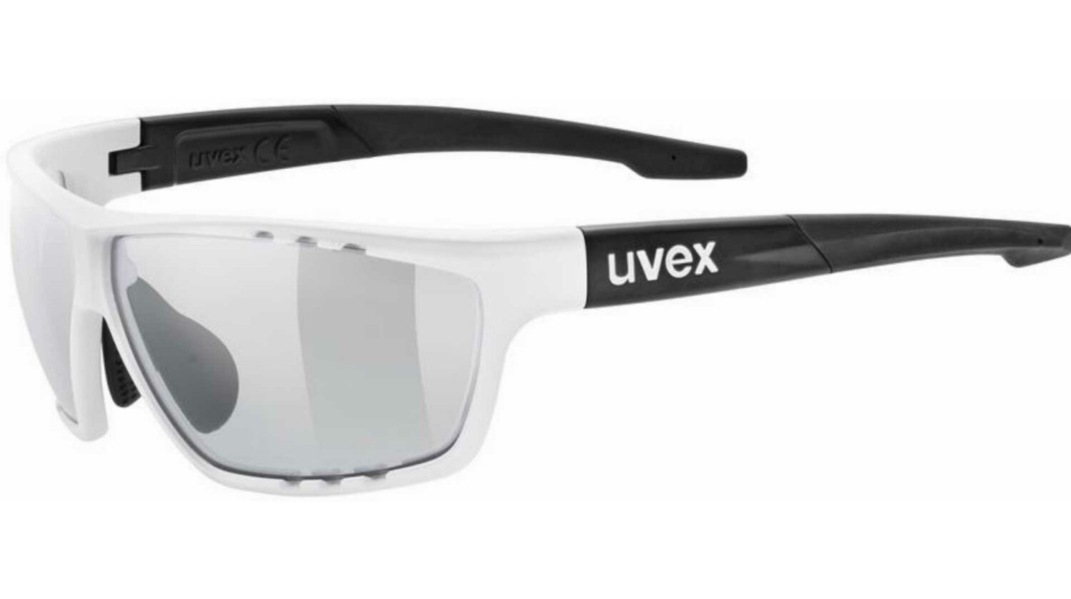 Uvex Sportstyle 706 V Sportbrille white-black matt/smoke