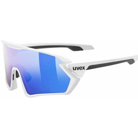 Uvex Sportstyle 231 Sportbrille white matt/mirror blue