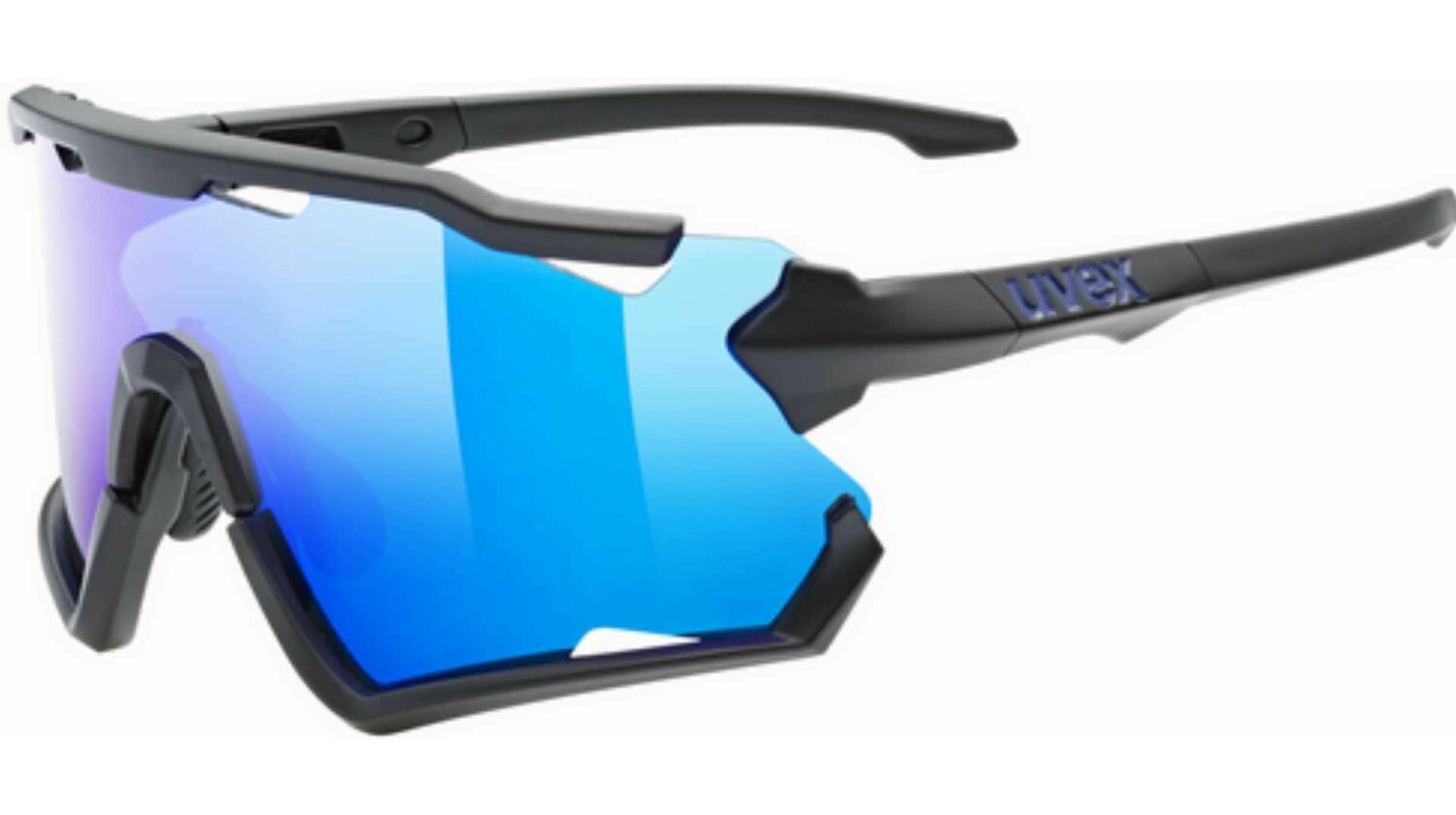 Uvex Sportstyle 228 Sportbrille black matt/mirror blue