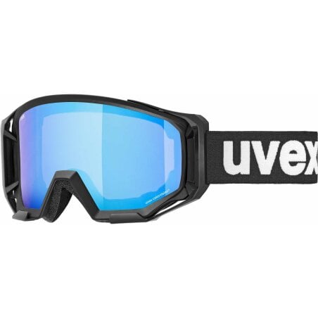 Uvex Athletic CV MTB Brille black matt/blue-green