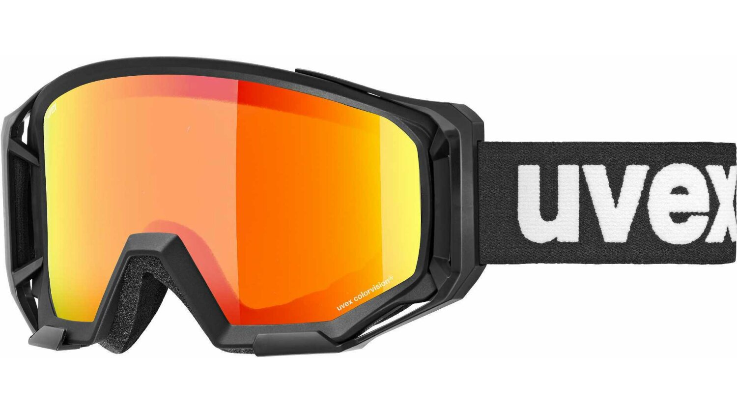 Uvex Athletic CV MTB Brille black matt/orande