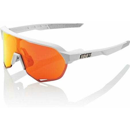 100% S2 Sportbrille HiPER Mirror Lens soft tact off white...