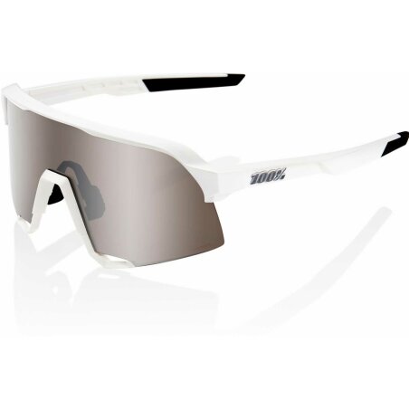 100% S3 Sportbrille HiPER Mirror Lens matte white hiper...