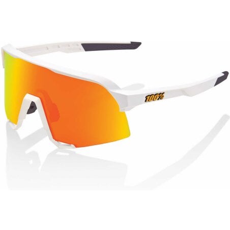 100% S3 Sportbrille HiPER Mirror Lens soft tact white/red