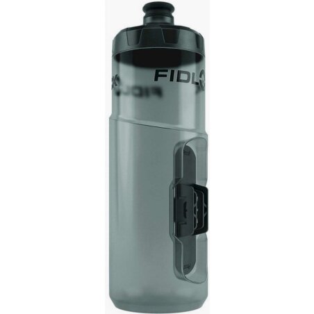 Fidlock Twist Trinkflasche transparent schwarz 600 ml